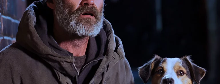 Un sans-abri et son chien entendent un cri. Ce qui se passe ensuite change sa vie à jamais !